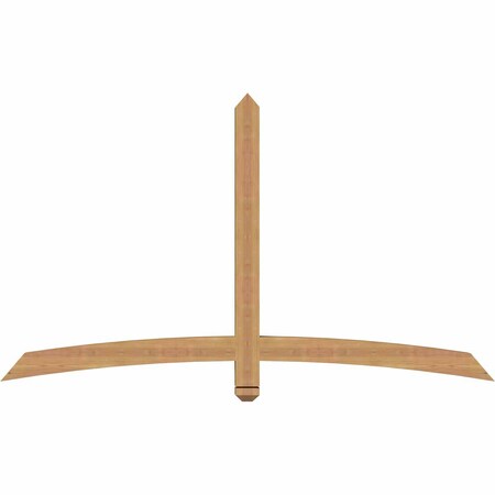 Ekena Millwork Bellingham Timber Gable Bracket, Western Red Cedar, 72"W x 42"H x 3 1/2"D x 3 1/2"F, 14/12 Pitch GBW072X42X0404BEL00SWR